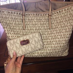 Michael Kors studded tote